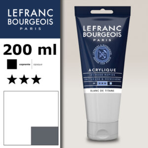 008 - Bianco di titanio 200 ML Acrilico Fine Lefranc Bourgeois