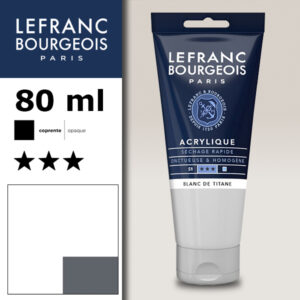 008 - Bianco di titanio 80 ML Acrilico Fine Lefranc Bourgeois