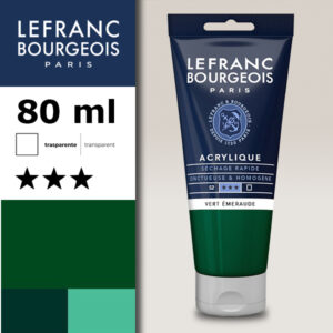 529 - Verde smeraldo 80 ML Acrilico Fine Lefranc Bourgeois