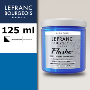 083 - Blu Fluo S3 125 ML Acrilico Extra-Fine Flashe Lefranc Bourgeois