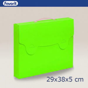Valigetta NEON Verde Fluo 38x29x5 cm PP ASS FAVORIT