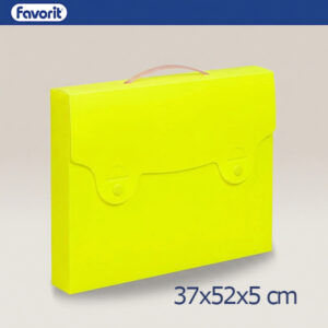 Valigetta NEON Giallo Fluo 52X37X5 cm PP ASS FAVORIT