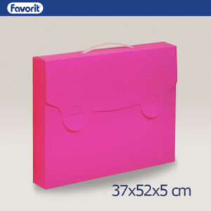Valigetta NEON Rosa Fluo 52X37X5 cm PP ASS FAVORIT