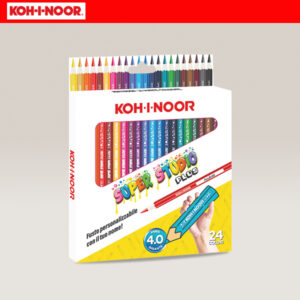 Confezione 24 Matite Colorate SUPER STUDIO PLUS Ø 4 mm KOH-I-NOOR