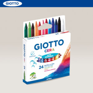 Confezione 24 pz. Pastelli CERA Colorati Ø 8,5 mm GIOTTO