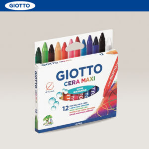Confezione 12 pz. Pastelloni CERA MAXI Colorati Ø 11,5 mm GIOTTO