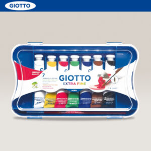 Confezione 7 pz. Tempera EXTRA FINE 7 Tubi 12 ml + 1 Pennello GIOTTO