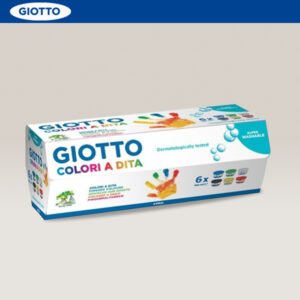 Confezione 6 pz. COLORI A DITA 100 ml GIOTTO