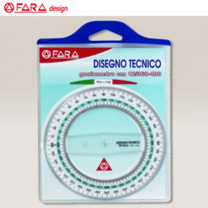 Goniometro cm 12/360°-400° Plastica Fara