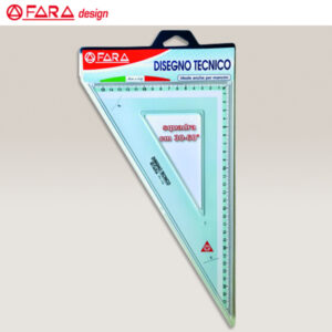 Squadra cm 30, 60° Plastica Fara