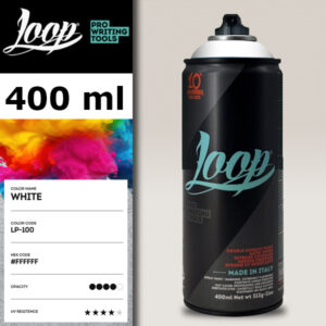 100 - WHITE 400 ml Spray LOOP