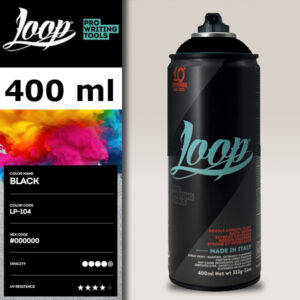 104 - BLACK 400 ml Spray LOOP
