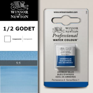 010 - Blu anversa 1/2 Godet Acquerello Professional Winsor e Newton