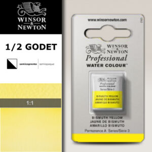 025 - Giallo bismuto 1/2 Godet Acquerello Professional Winsor e Newton