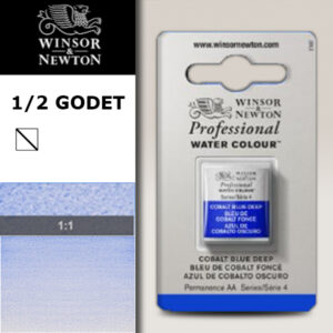 180 - Blu di cobalto scuro 1/2 Godet Acquerello Professional Winsor e Newton