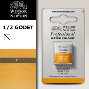 285 - Ocra oro 1/2 Godet Acquerello Professional Winsor e Newton