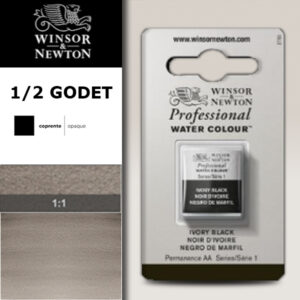 331 - Nero d'avorio 1/2 Godet Acquerello Professional Winsor e Newton