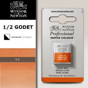362 - Rosso chiaro 1/2 Godet Acquerello Professional Winsor e Newton