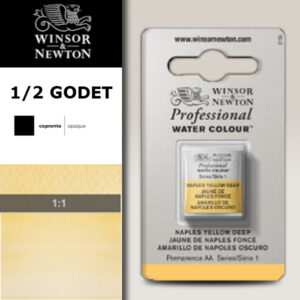425 - Giallo di Napoli scuro 1/2 Godet Acquerello Professional Winsor e Newton