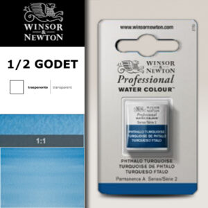 526 - Turchese ftalo 1/2 Godet Acquerello Professional Winsor e Newton