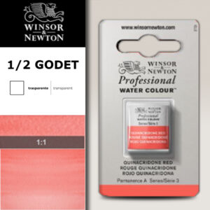548 - Rosso quinacridone 1/2 Godet Acquerello Professional Winsor e Newton