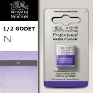 672 - Viola oltremare 1/2 Godet Acquerello Professional Winsor e Newton