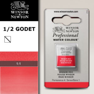 726 - Rosso Winsor 1/2 Godet Acquerello Professional Winsor e Newton