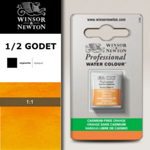 899 - Arancio privo di cadmio 1/2 Godet Acquerello Professional Winsor e Newton