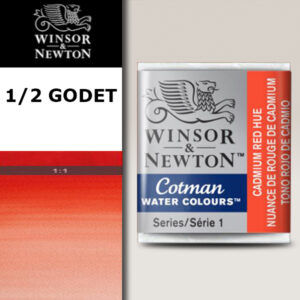 095 - Rosso di cadmio imit 1/2 Godet Acquerello Cotman Winsor e Newton