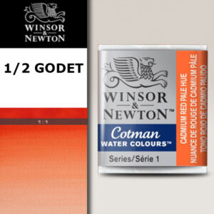 103 - Rosso di cadmio chiaro imit 1/2 Godet Acquerello Cotman Winsor e Newton