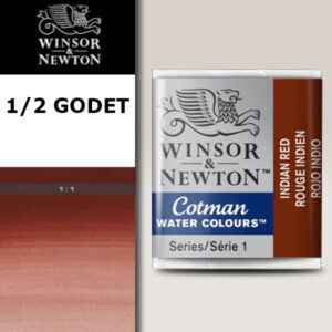 317 - Rosso indiano 1/2 Godet Acquerello Cotman Winsor e Newton