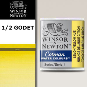 346 - Giallo di limone imit 1/2 Godet Acquerello Cotman Winsor e Newton