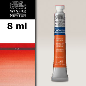 095 - Rosso di cadmio imit 8 ML Acquerello Cotman Winsor e Newton