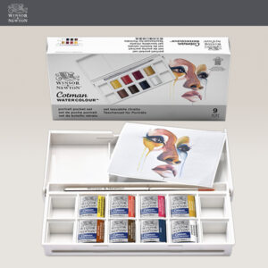 Set Tascabile Ritratto Cotman 9 Pz. Mezzi Godet Winsor e Newton