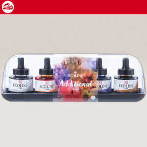 Set Addizionale 5 Flaconi con Pipetta Integrata da 30 ML Acquarelli Liquidi Ecoline Talens