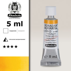 220 - giallo indiano Acquerello 5 ML Horadam Schmincke