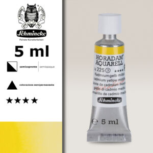 225 - giallo di cadmio medio Acquerello 5 ML Horadam Schmincke