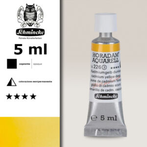 226 - giallo di cadmio scuro Acquerello 5 ML Horadam Schmincke