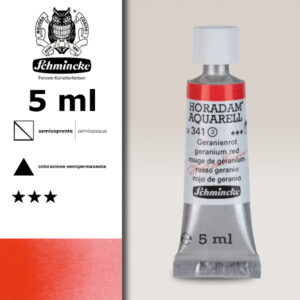 341 - rosso geranio Acquerello 5 ML Horadam Schmincke