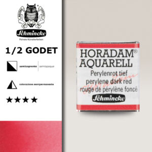 344 - rosso di perylene scuro Acquerello 1/2 Godet Horadam Schmincke
