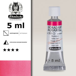 351 - rosso rubino Acquerello 5 ML Horadam Schmincke