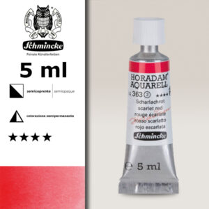 363 - rosso scarlatto Acquerello 5 ML Horadam Schmincke