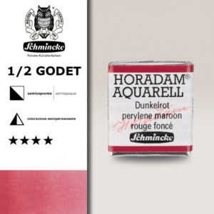 366 - rosso scuro Acquerello 1/2 Godet Horadam Schmincke
