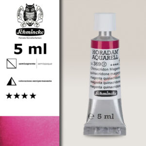 369 - magenta quinacridone Acquerello 5 ML Horadam Schmincke