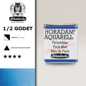 491 - blu di Parigi Acquerello 1/2 Godet Horadam Schmincke