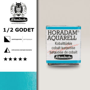 509 - turchese di cobalto Acquerello 1/2 Godet Horadam Schmincke