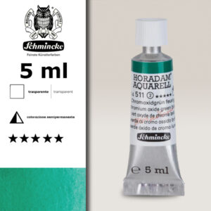 511 - verde di cromo ossido brill. Acquerello 5 ML Horadam Schmincke
