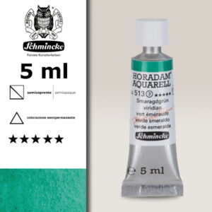 513 - verde smeraldo Acquerello 5 ML Horadam Schmincke