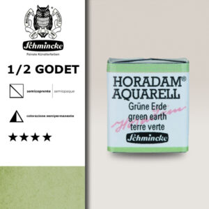 516 - terra verde Acquerello 1/2 Godet Horadam Schmincke