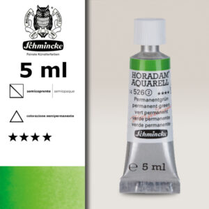 526 - verde permanente Acquerello 5 ML Horadam Schmincke